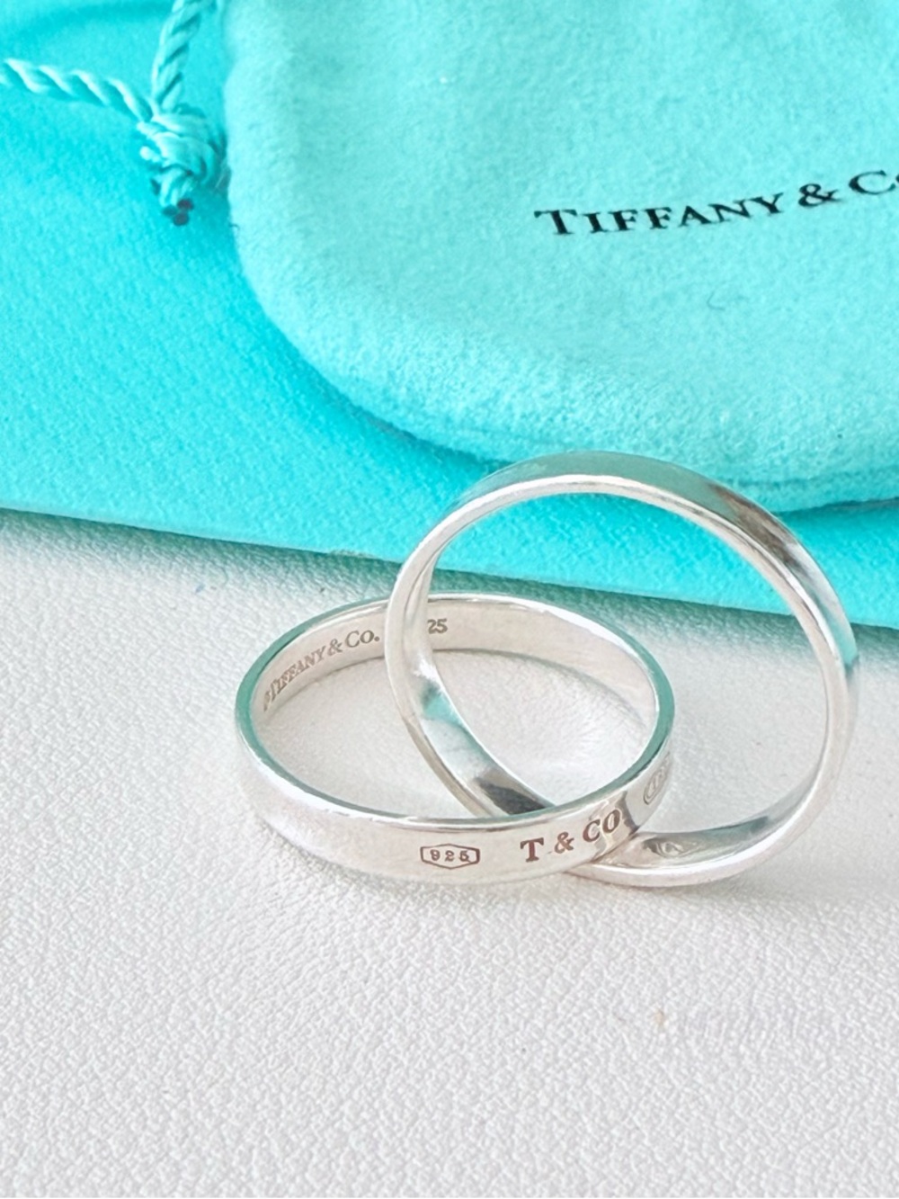 Tiffany & Co. Sterling 1837 Interlocking Circles Ring - Picture 7 of 14
